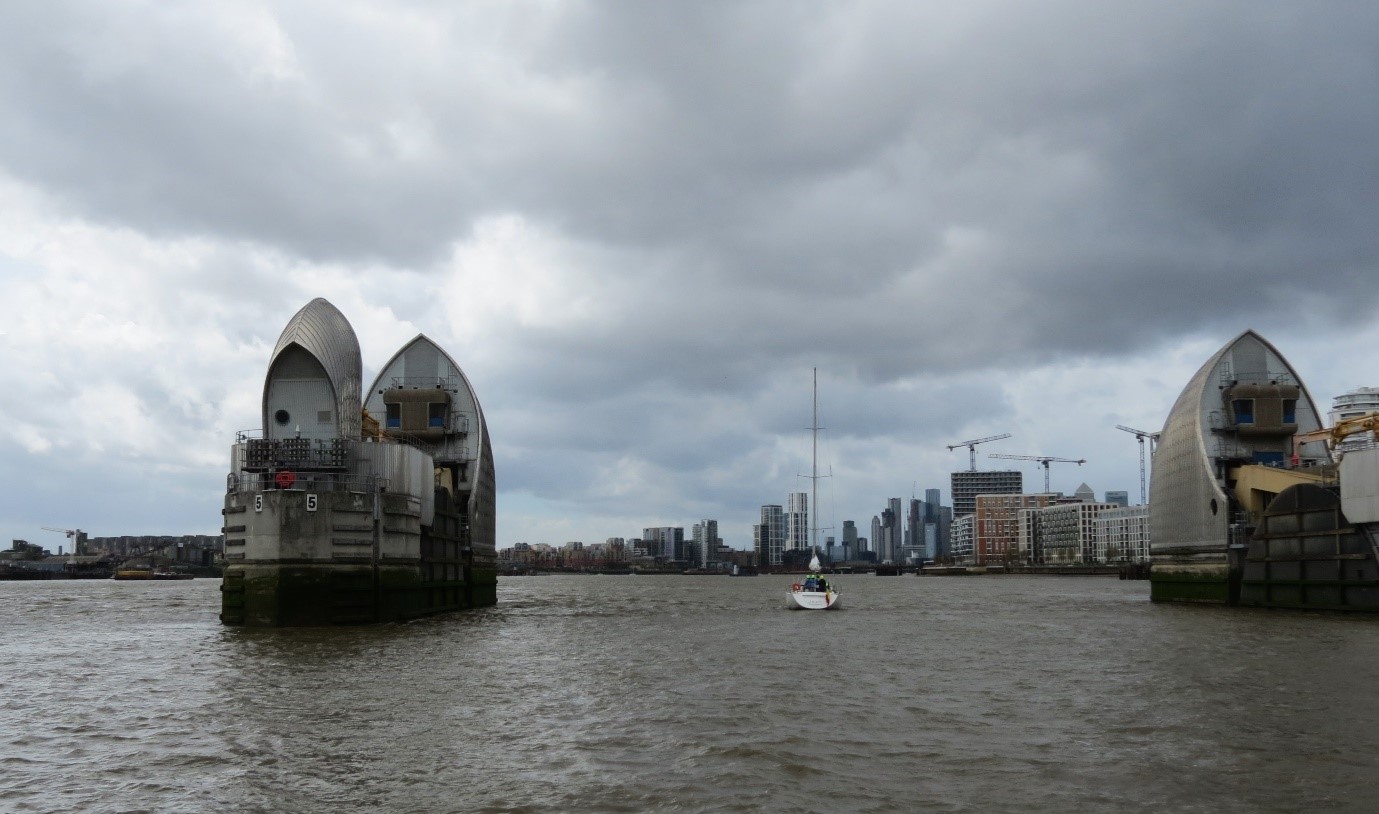 De Thames Barrier (foto deelnemer Londontrip 2023)